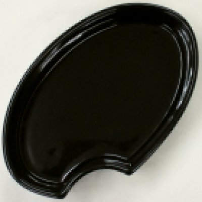 画像1: 華道用 水盤花器 黒色