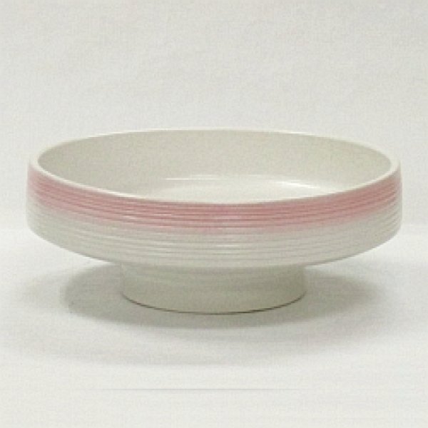 画像1: 華道用 コンポート花器 白色 (1)
