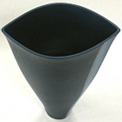 画像1: 華道用 コンポート花器 紺色