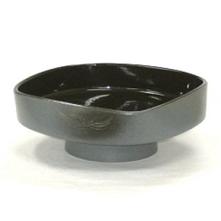 華道道具　灰釉壺　S62KYT 灰釉草文（はいゆうそうもん） 灰釉草文 盛鉢〈1個〉 美濃焼 |皿