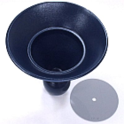 画像2: 華道用 コンポート花器 紺色